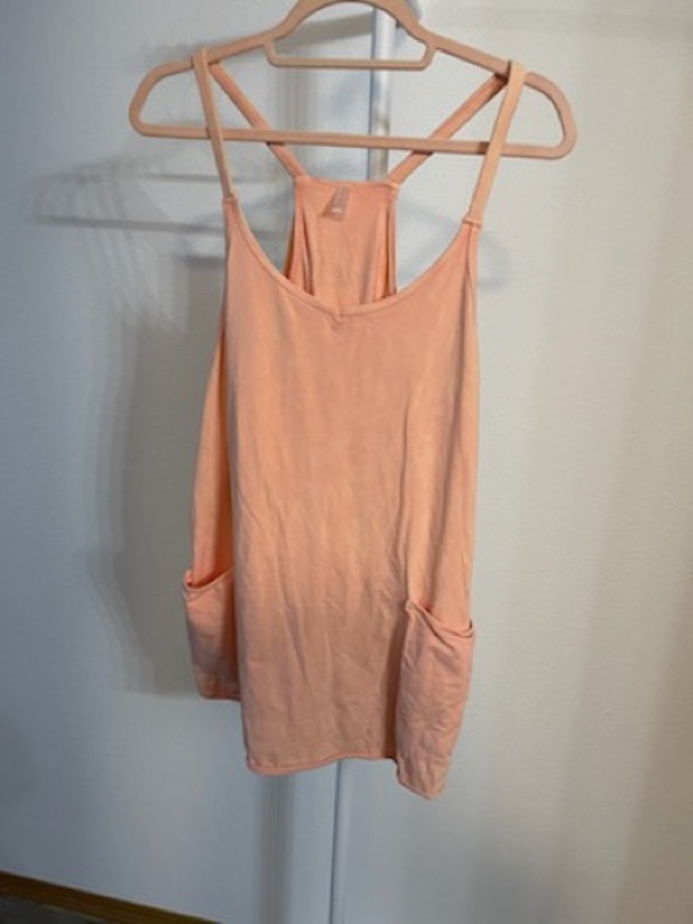Free people hot shot romper  Women’s Peach Tank Top with Pockets medium
